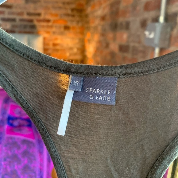 Olive green sparkle & fade maxi dress - Picture 3 of 3